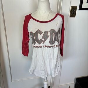 Trunk Ltd Vintage AC/DC Ringer Tee Sz XS